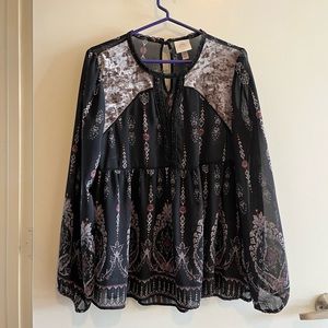 Knox rose blouse women’s size large